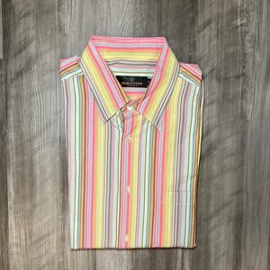 Bugatchi Uomo Striped Long Sleeve Button Down - Large